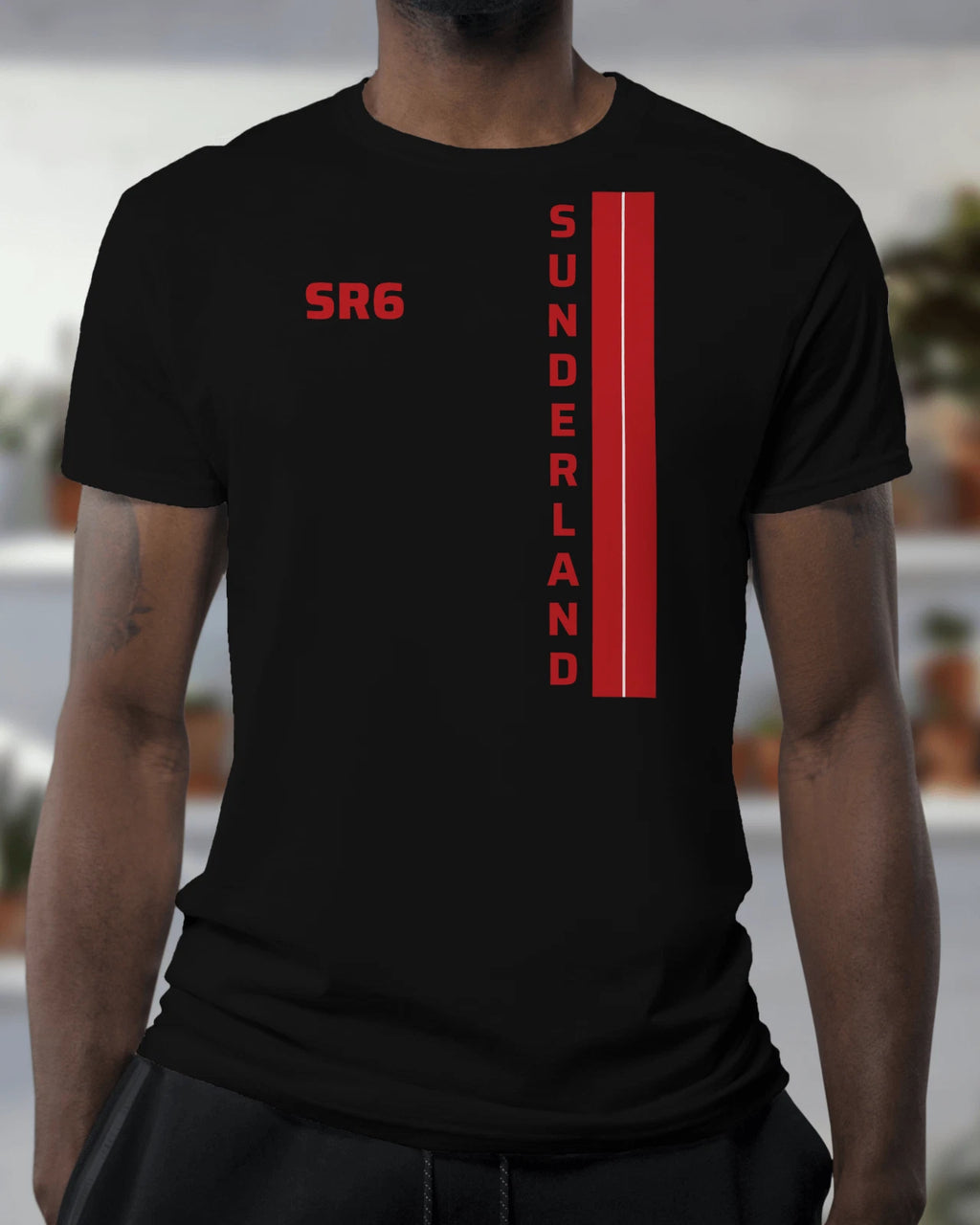 Sunderland SR6 T Shirt | Mackems Black Cats Tyne Wear Seaburn Roker
