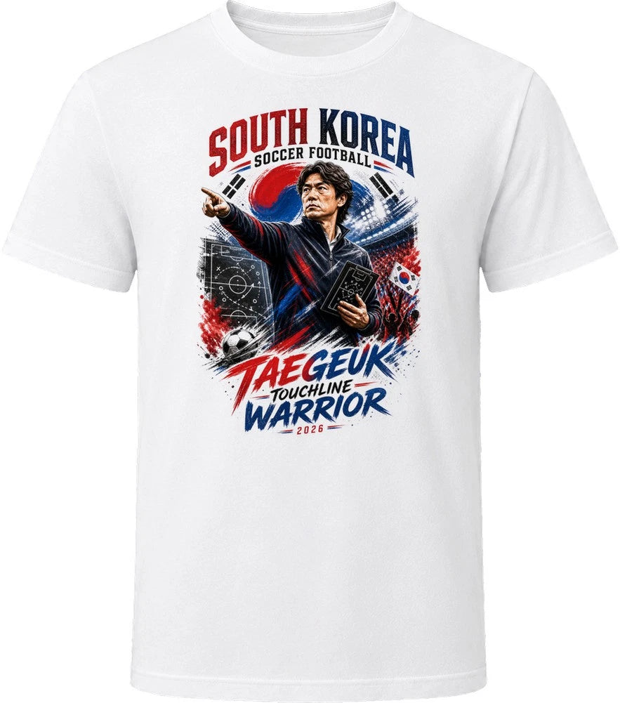 South Korea Soccer Football Coach Taegeuk Touchline Warrior T Shirt