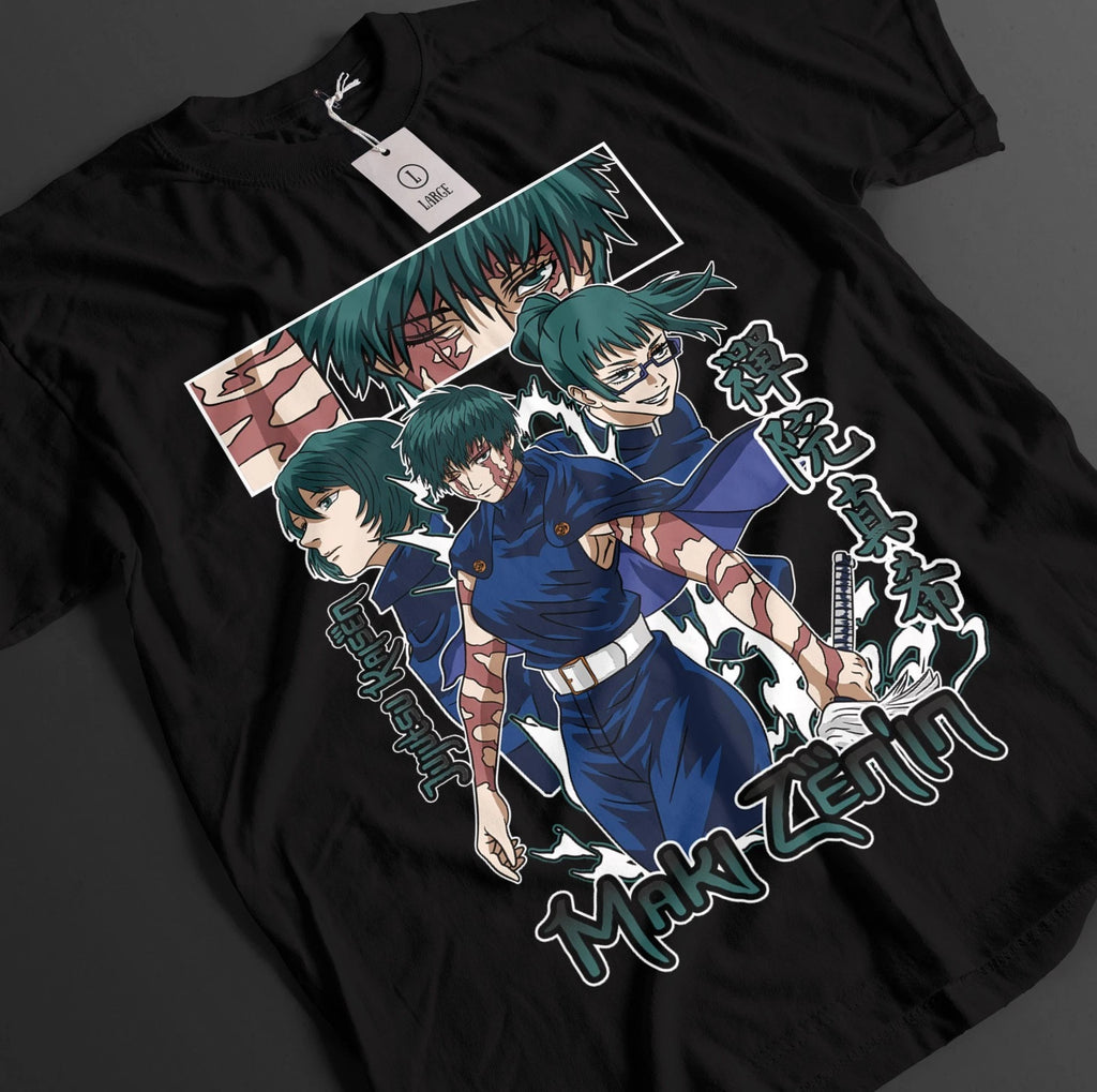 Jujutsu Kaisen Shirt Maki Zenin T-Shirt Sukuna Gojo Tshirt JJK Anime Unisex Tee