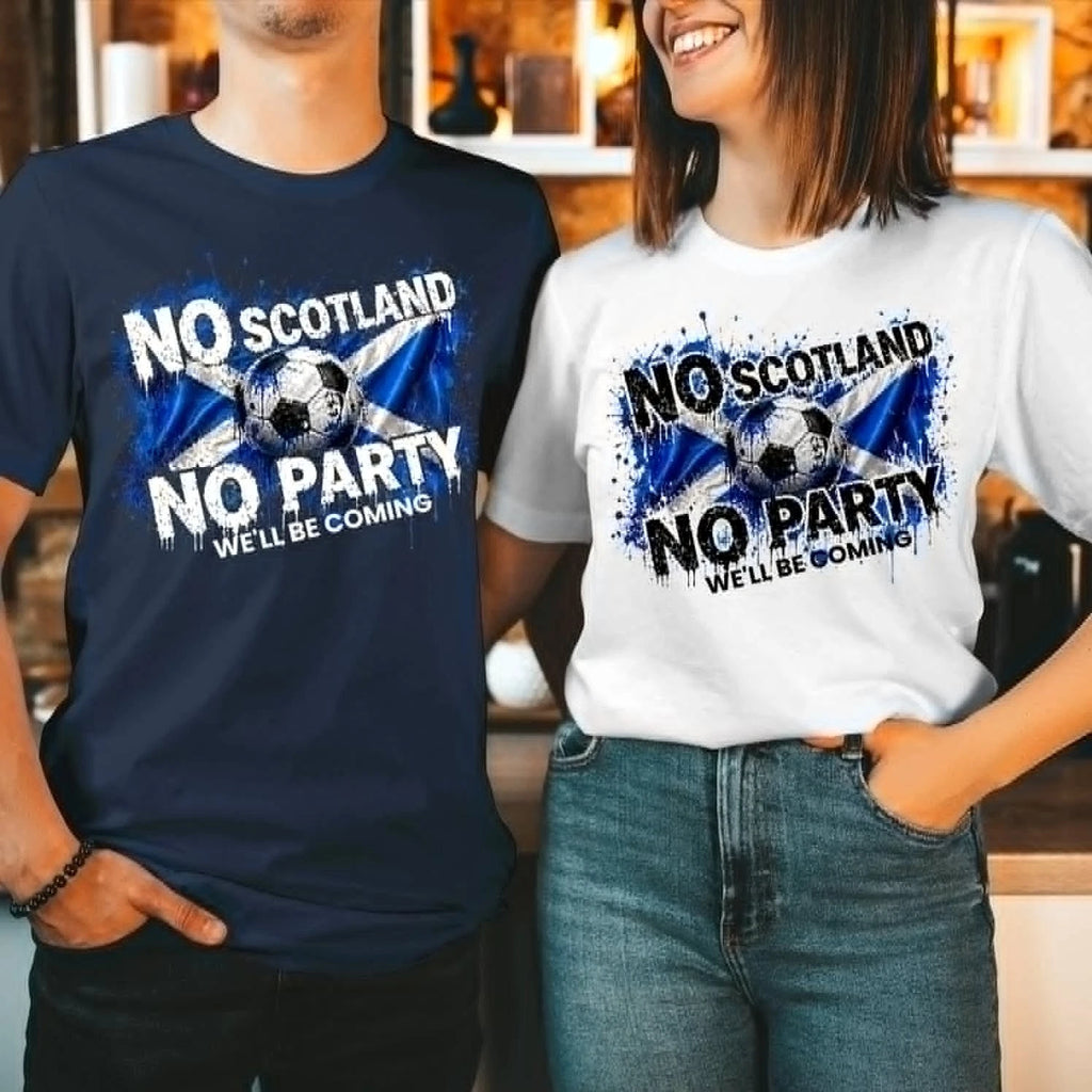 No Scotland No Party, We'll Be Coming, 2026 Football Fan T-Shirt (SC-14)