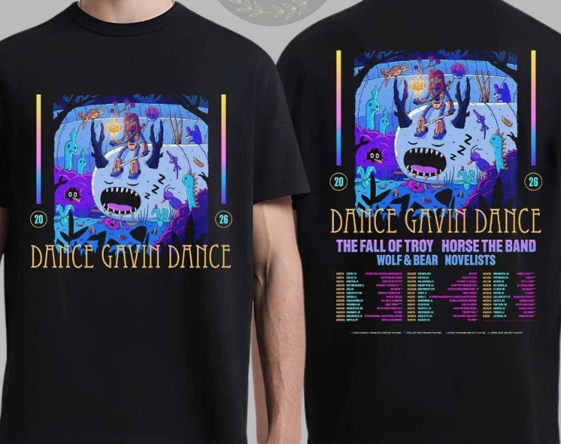 Dance Gavin Dance Summer North America Tour 2026 Schedule T-Shirt