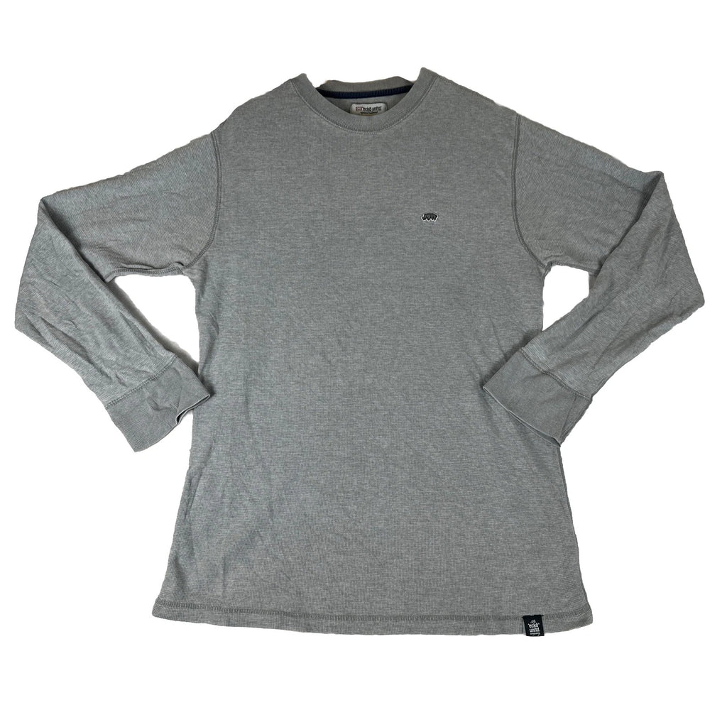 Y2K Ecko Unltd Grey Thermal Graphic Long Sleeve Shirt Mens size 2XL