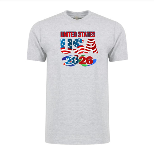 America Soccer Country Flag T-Shirt World Cup 2026 Adult Unisex Football Fan Tee
