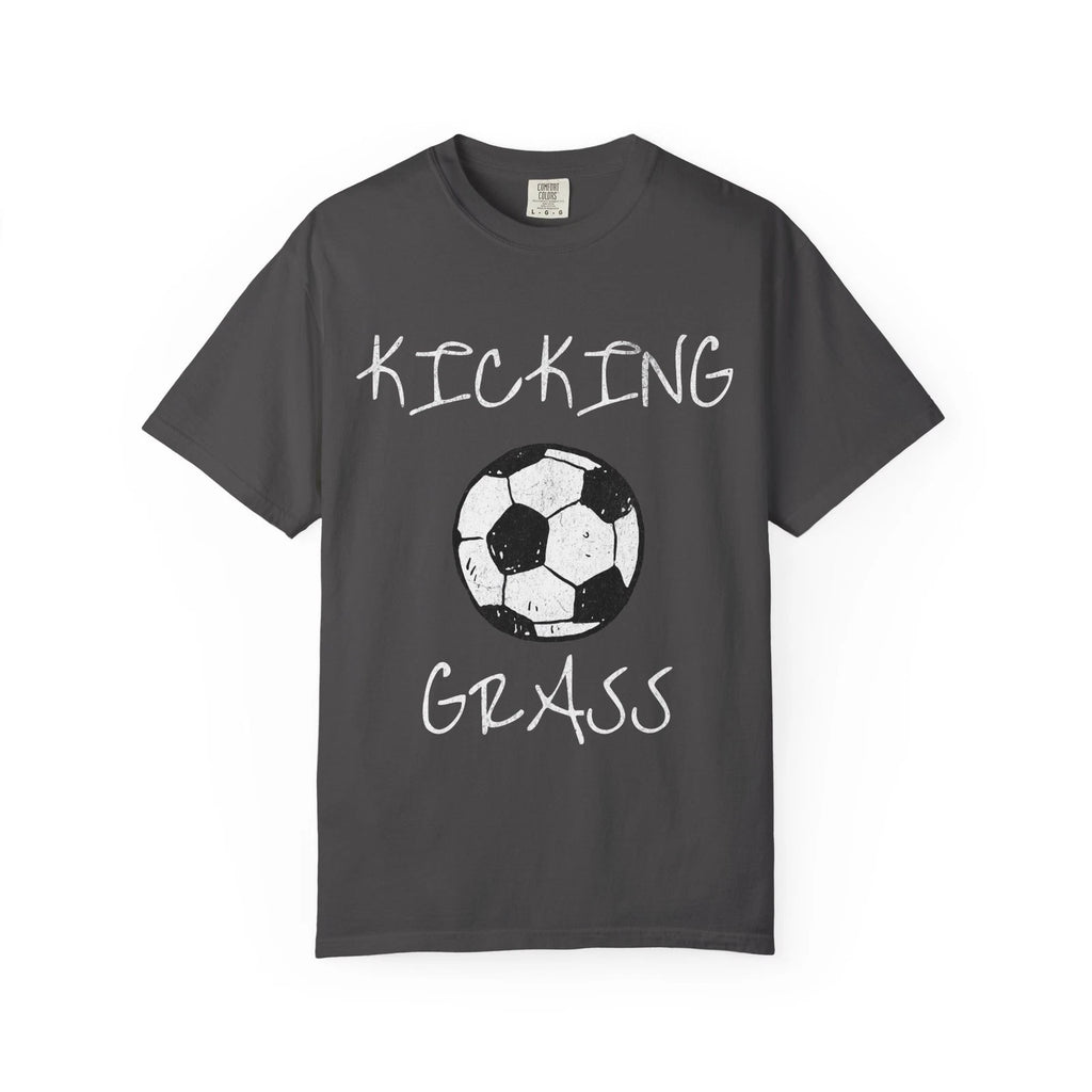 Kicking Grass Soccer Tee T-Shirt | Soccer Mom Dad Team