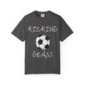 Kicking Grass Soccer Tee T-Shirt | Soccer Mom Dad Team