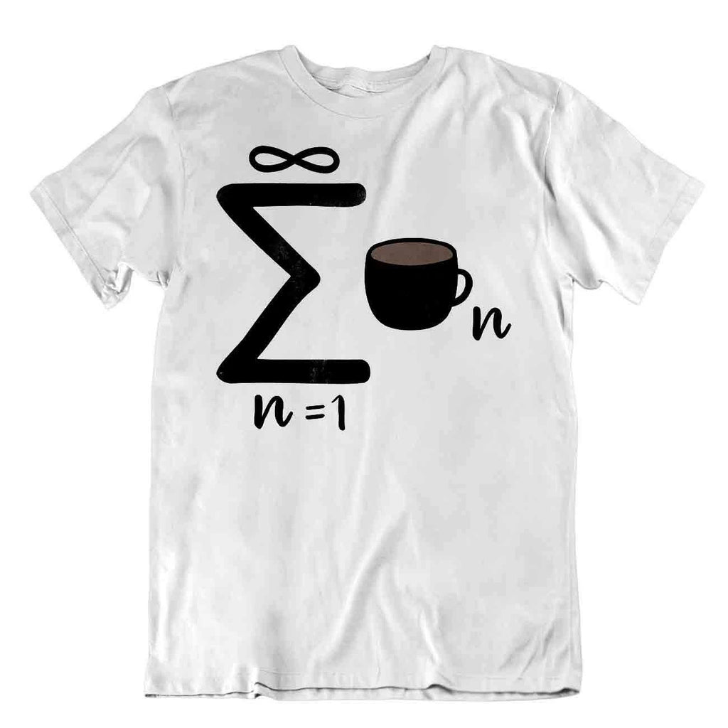 Infinite Coffee Funny Math T-Shirt Mathlet Tee Science Teacher College Shirt