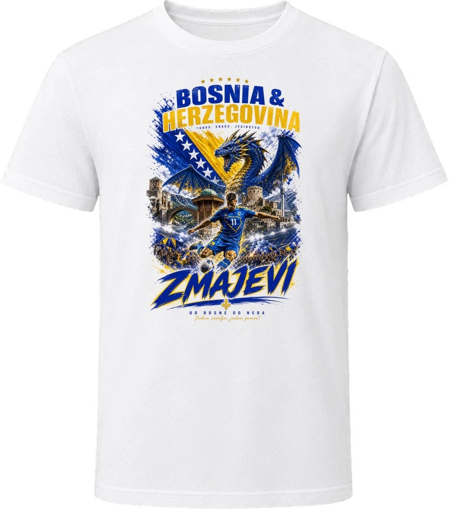 Bosnia & Herzegovina Zmajevi Soccer Football 2026 National Pride T Shirt