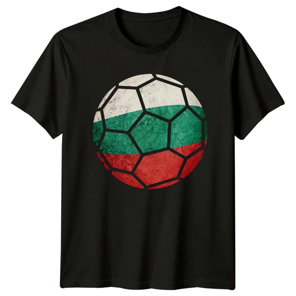 Bulgarian Flag Soccer Ball Sports Mens T-Shirt Womens Tee Graphic
