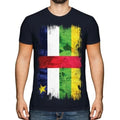 Zentral Afrikanische Republik Grunge Flagge Herren T-Shirt République