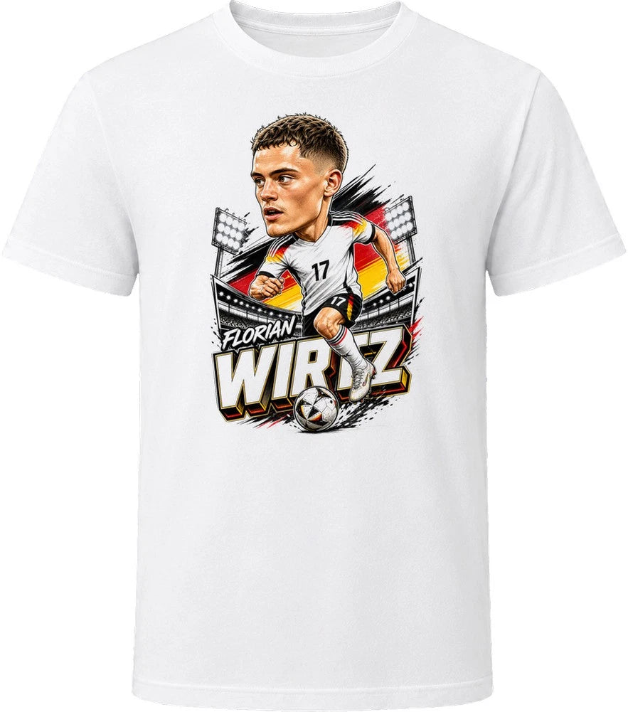 Florian Wirtz, Germany Caricature Soccer 2026 T Shirt