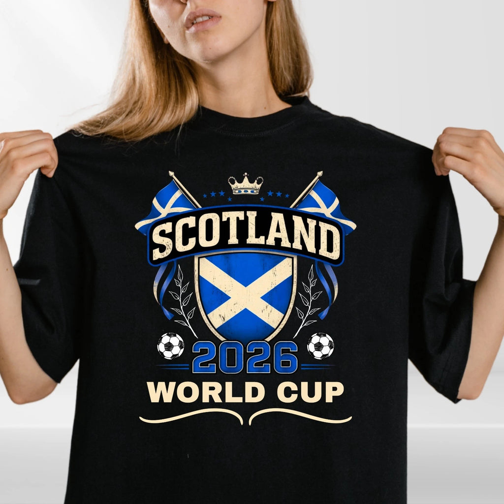 Scotland Football 2026 Fan Unisex Kids T Shirt Scottish Soccer Gift Tee