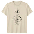 Mystical Floral Moon Phase Aesthetic T-Shirt Celestial Floral Boho Art