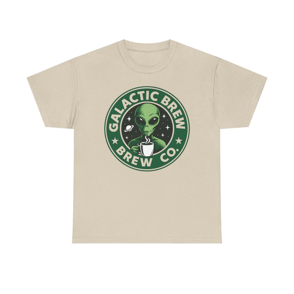 Galactic Brew Alien Coffee Logo Tee | Space Coffee Shirt