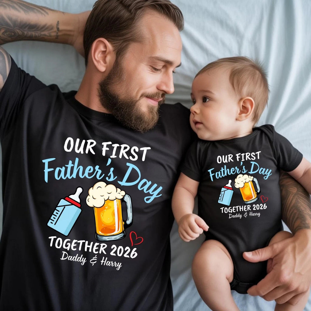 First Father's Day Shirt, Matching Dad And Son Shirts, First Time Dad Gift