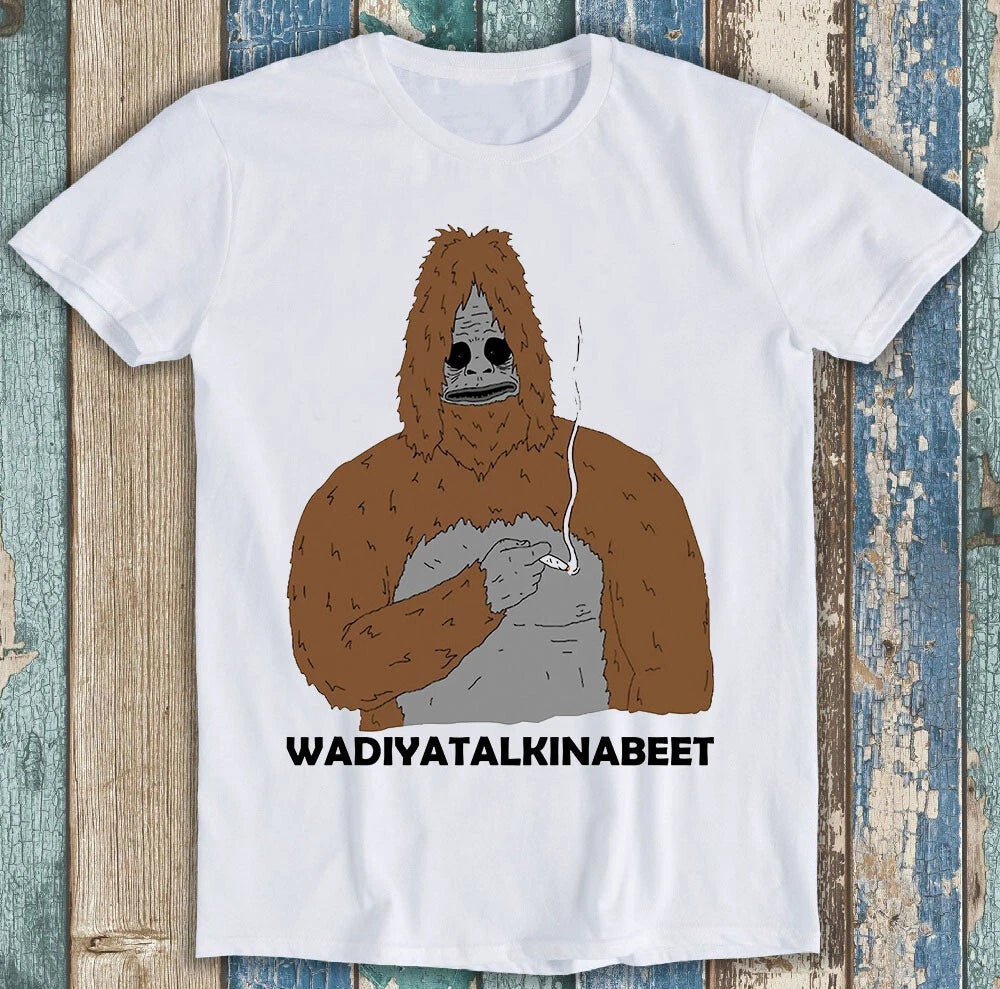 Sassy The Sasquatch Smoke Big Foot Lez Show Gamer Cult Gift Tee T Shirt M1006
