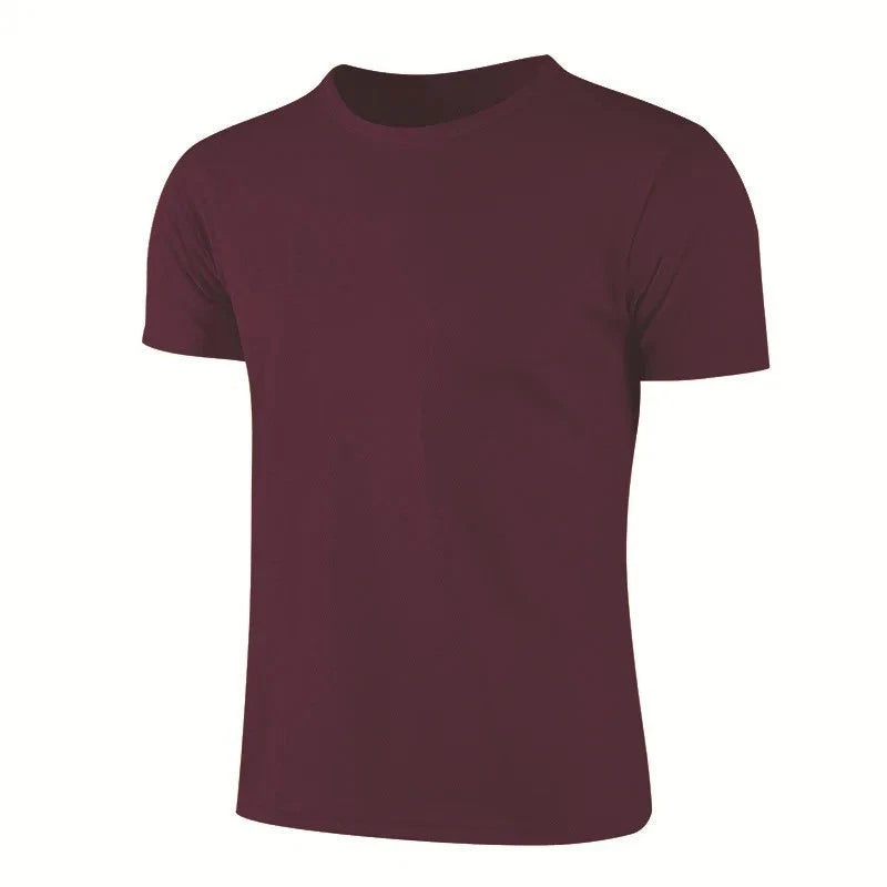 Mens Womens Quick Dry Sports T Shirt Breathable Gym Running Fitness Short Sleeve