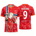 Norway Football T-Shirt Haaland 2026 World Cup Polyester Breathable T-Shirt