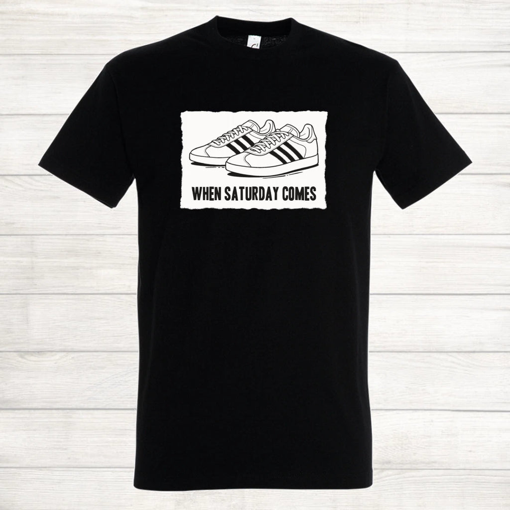 Newcastle United Fulham Swansea Derby Black and White Casual Weekend T Shirt
