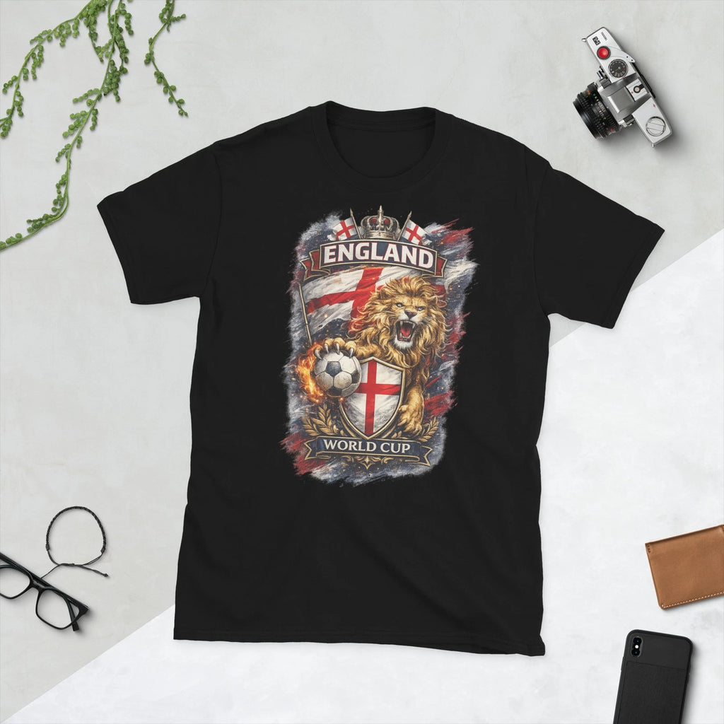 England Roaring Lion World Cup Fan T-Shirt | Unisex Football Supporter Tee