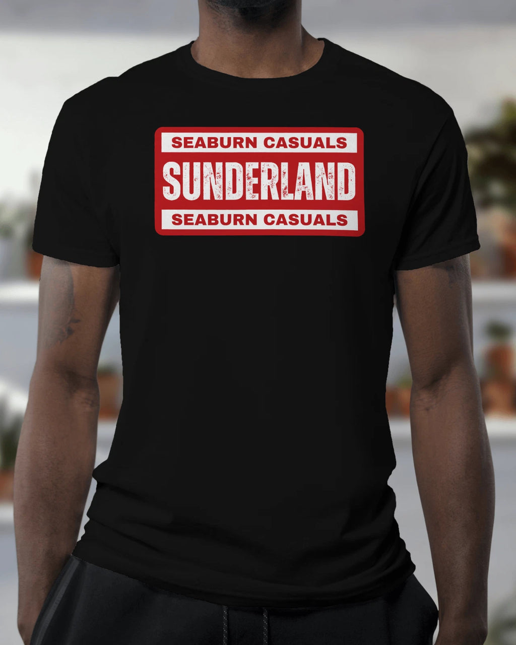 SUNDERLAND Seaburn Casuals T Shirt | Hooligans Mackems Tyne Wear Roker Black Cat