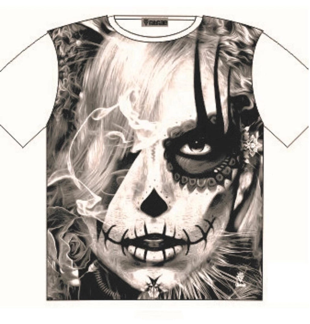 T Shirt dark side Voodoo tattoo Street Fashion Mens Ladies