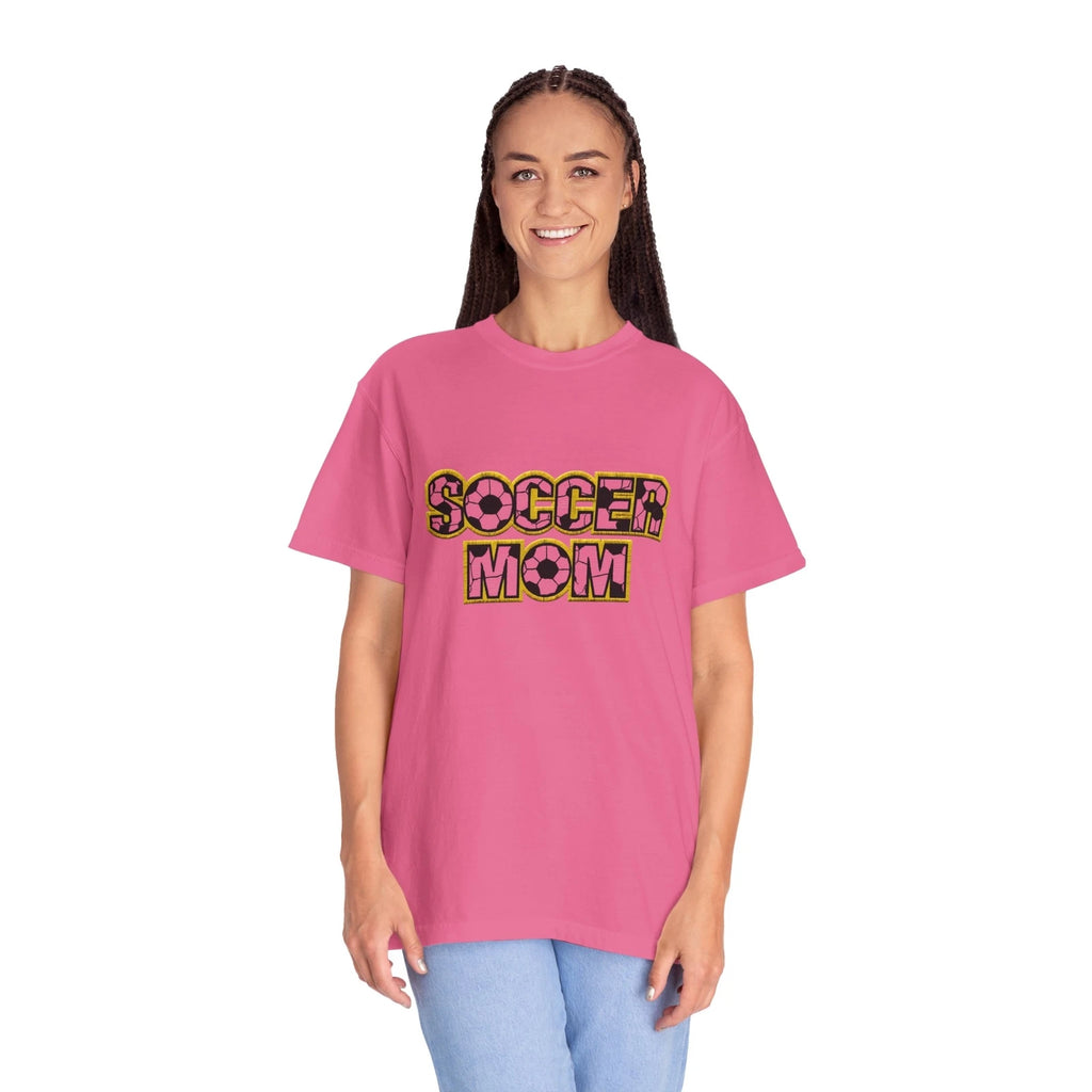 Soccer Mom T-shirt, Unisex Garment-Dyed Tee, Customize any Sport, Plus size