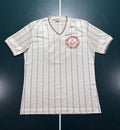 Vintage 80s Umbro Holy Trinity Of Chicago Soccer Jersey Large Pinstriped Satin