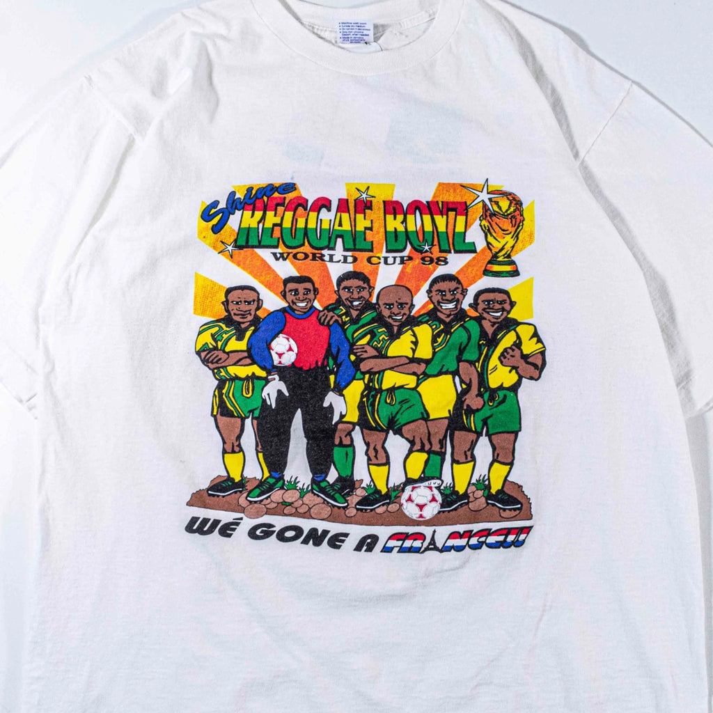 Vintage 1998 World Cup Jamaica Reggae Boyz Shirt XL Soccer Graphic Tee VTG 90s