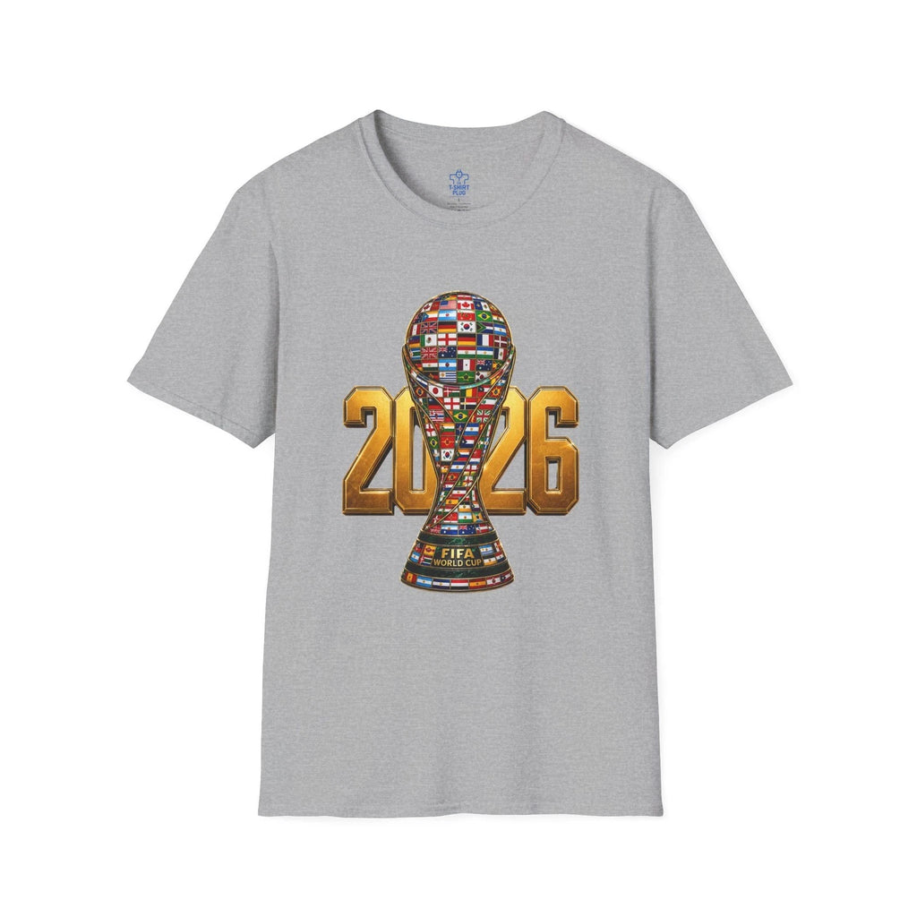 2026 World Cup trophy with national flags T-Shirt | Soccer Football