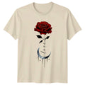 Love Womens T-Shirt Gothic Celestial Rose Floral Gift For Her