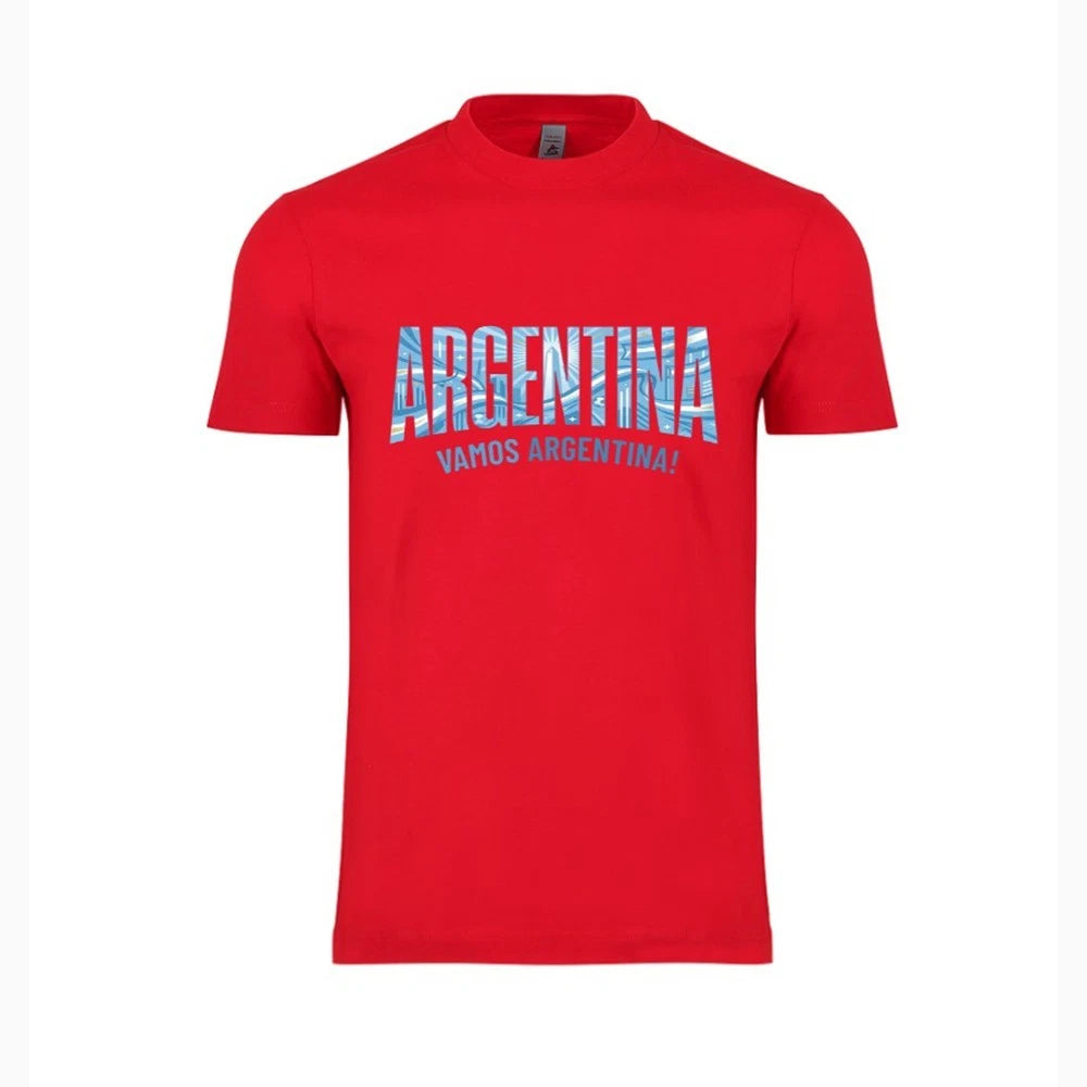 Argentina Country Flag Soccer T-Shirt World Cup 2026 Adult Unisex Football Tee