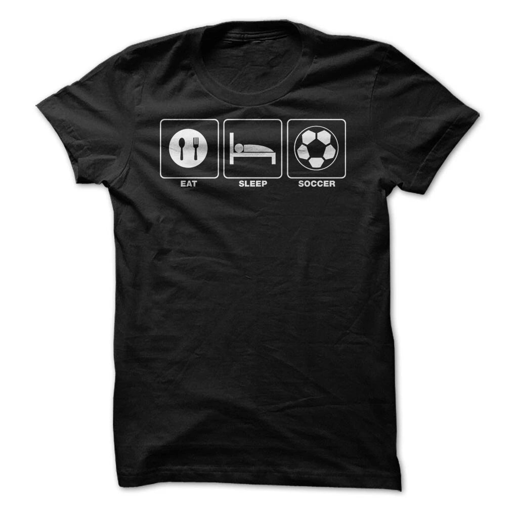 Eat Sleep Soccer Graphic Tee T-shirt