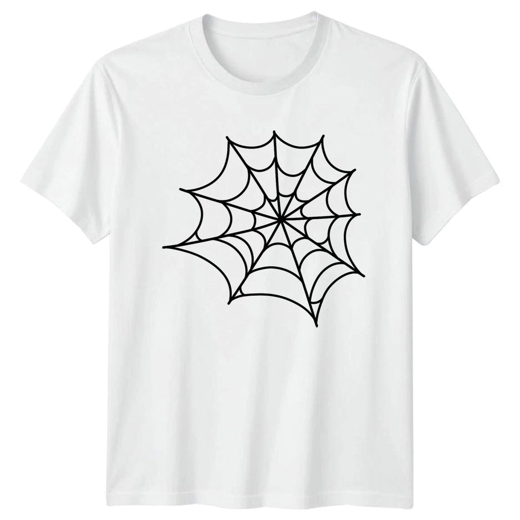 Spider Web Unisex T-Shirt Halloween Gothic Halloween Gift For Him And Her