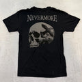NEW Zero Foxtrot T Shirt Mens Small Black Skull Nevermore Crow Bird Death Adult