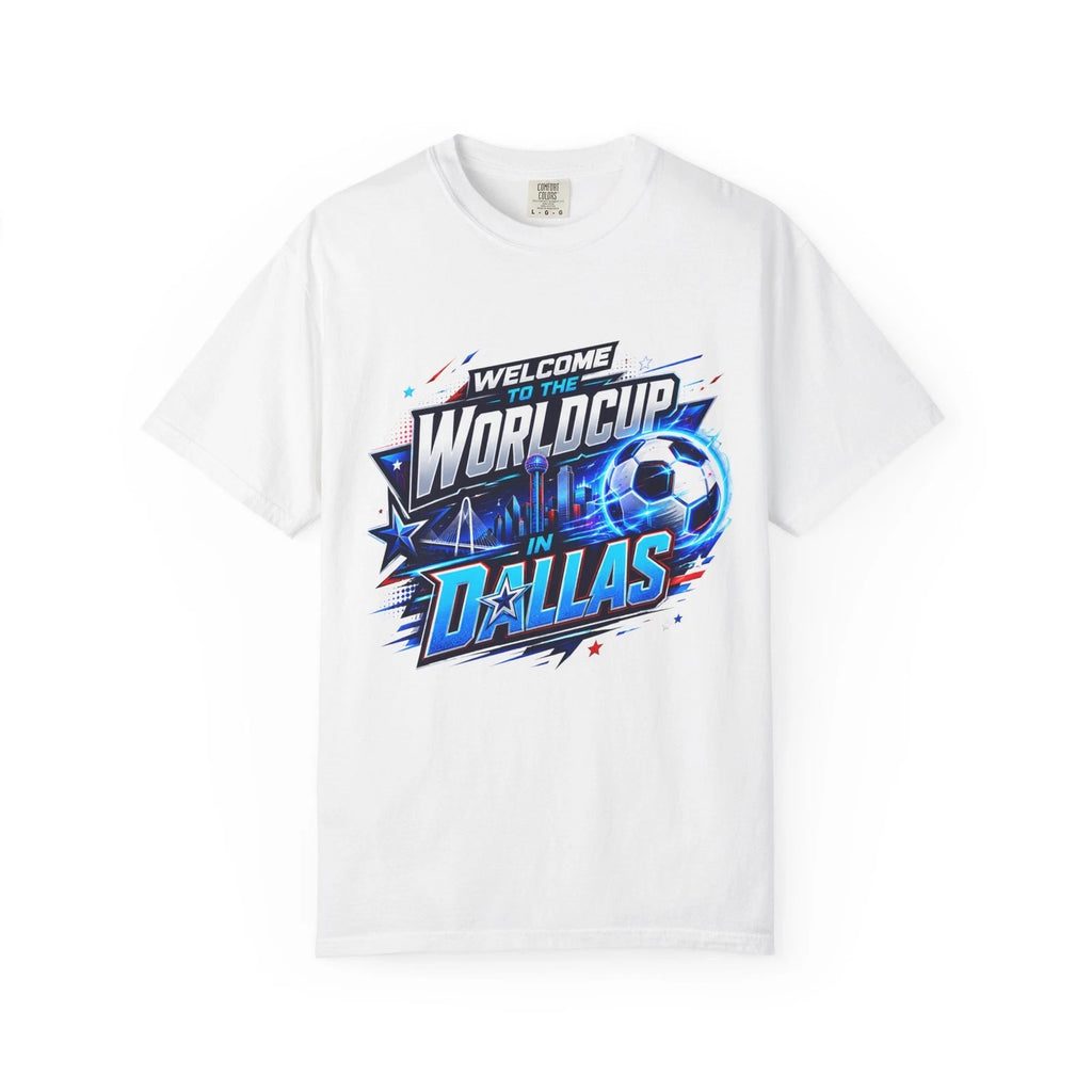 World Cup in Dallas Soccer Graphic T-shirt | Football Logo Tee