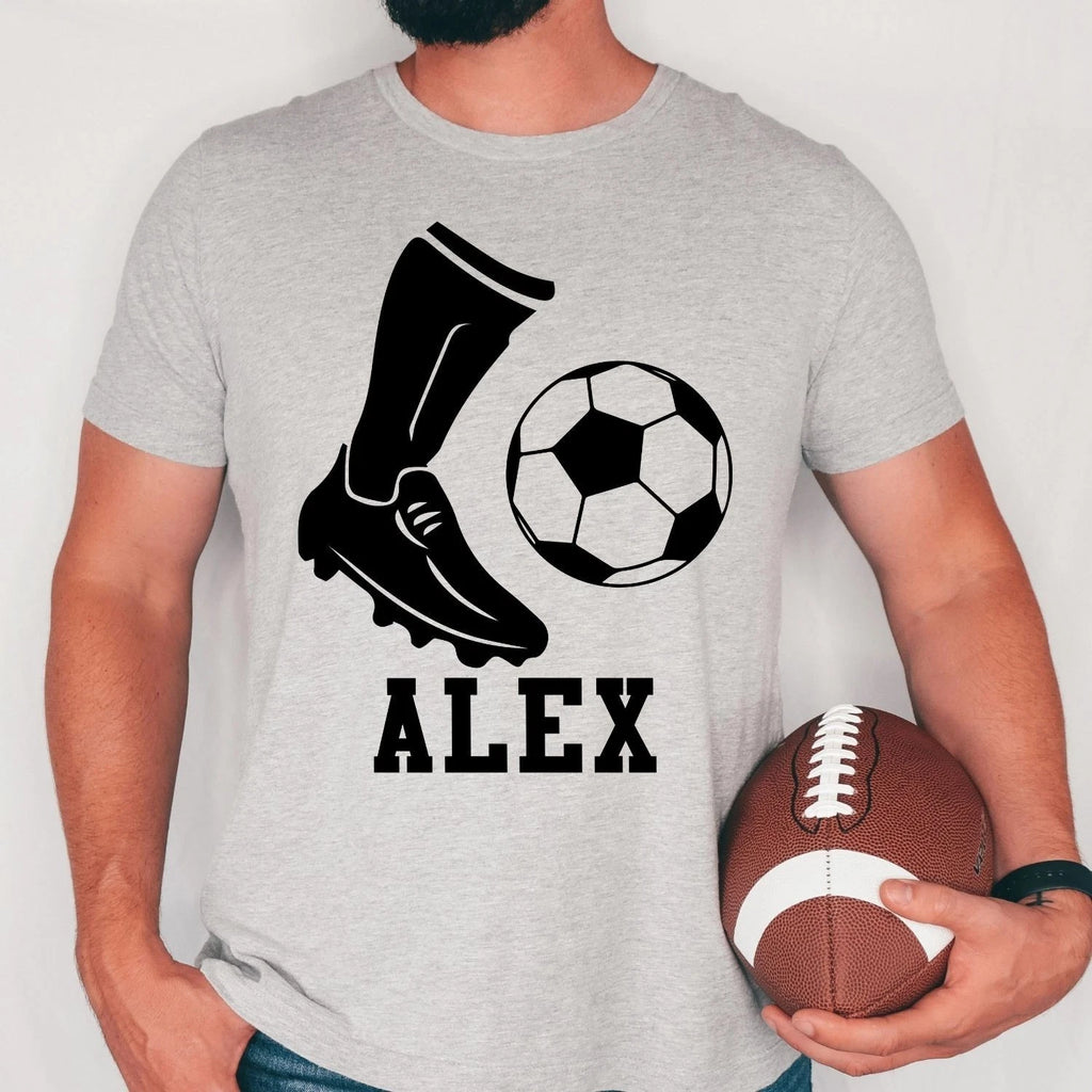 Personalised Football Shirt Custom Name Soccer Sports Tee Team Gift Xmas Tops