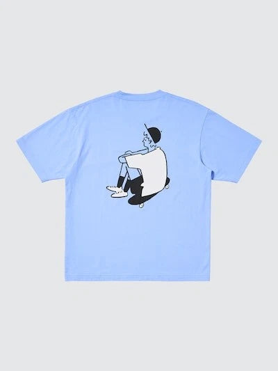 Nagaba Yu UNIQLO UT ONE DAY IN THE PARK T-Shirts Japan BLUE