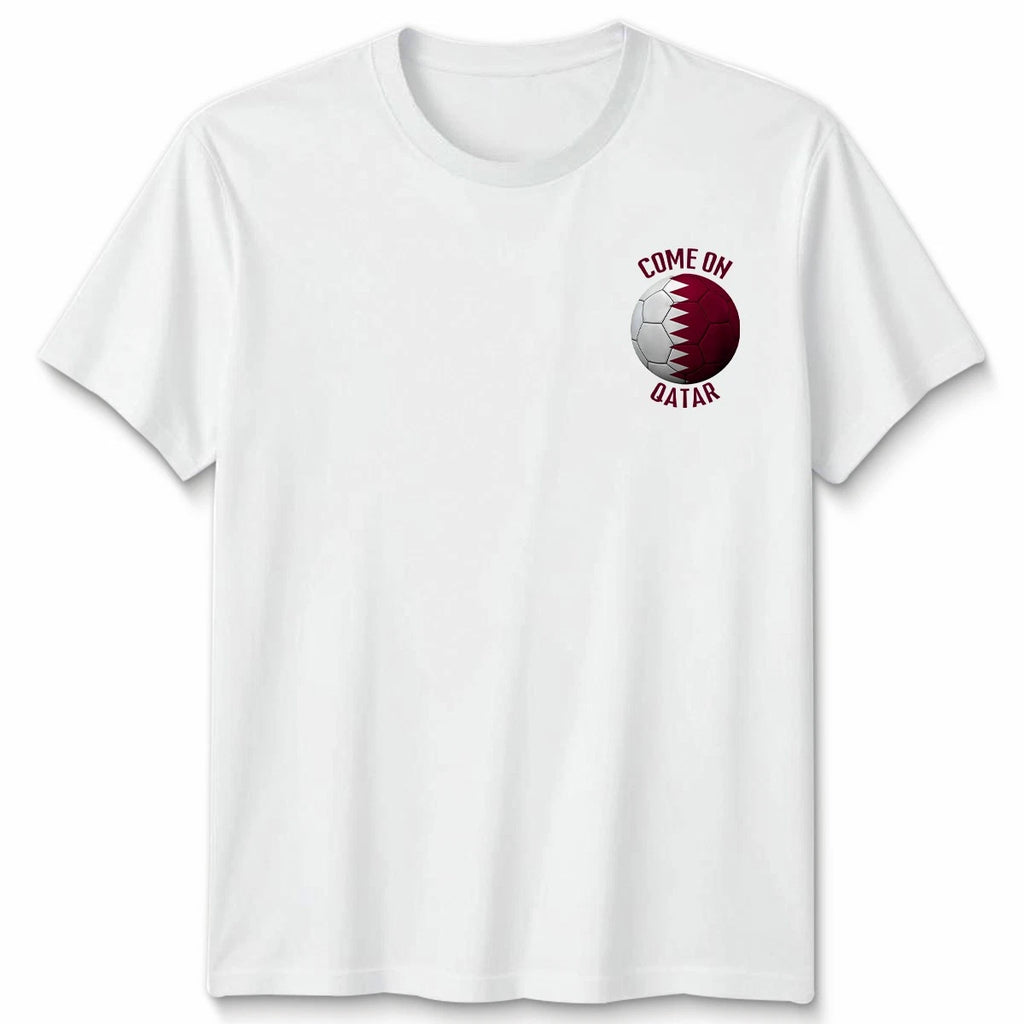 Come On Qatar Football Unisex Kids T-Shirt Country Pride Soccer Tee #WC