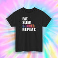 Eat Sleep Soccer Repeat T-Shirt S-5XL Sports Fan Gift Funny Graphic Tee