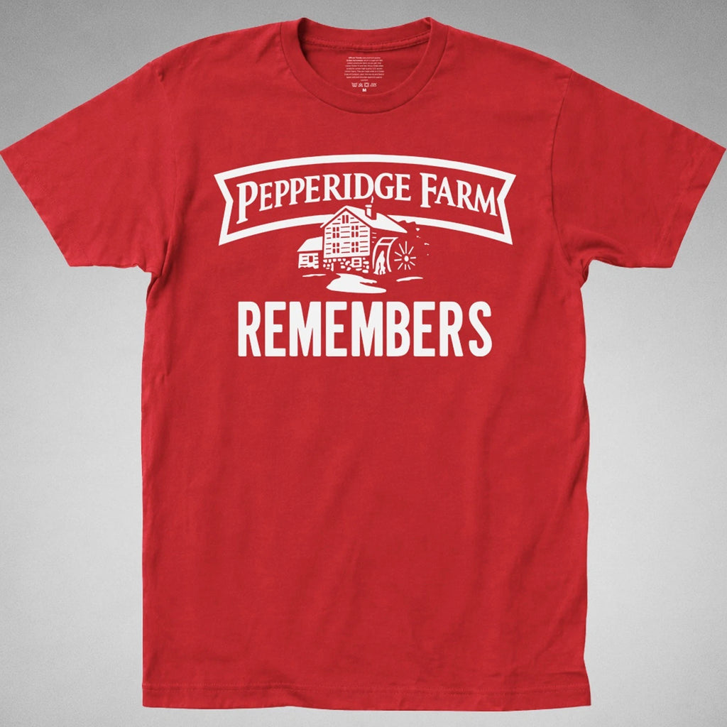 Pepperidge Farm remembers T-Shirt funny meme gag 70s 80s 90s retro logo crackers