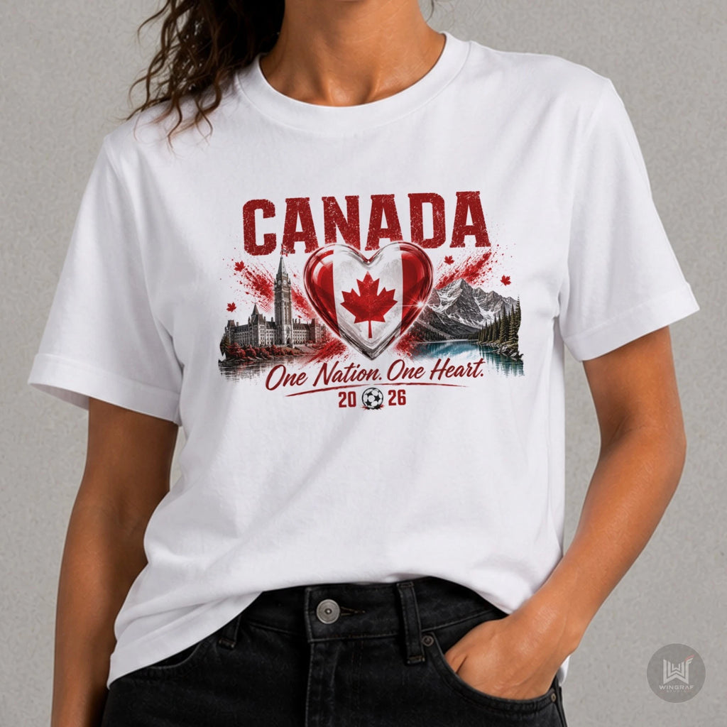 Canada t shirt football 2026 fan flag national soccer top art design tee gift