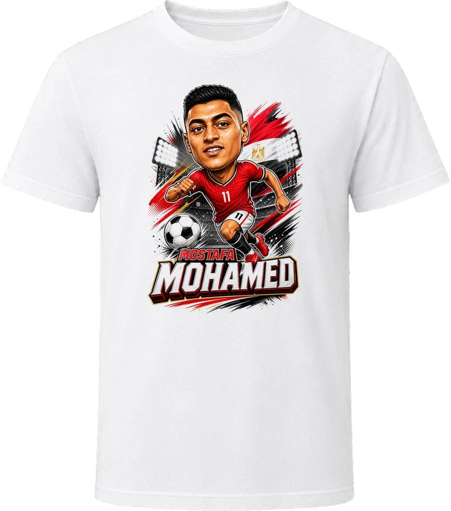 Mostafa Mohamed, Egypt Caricature Soccer 2026 T Shirt