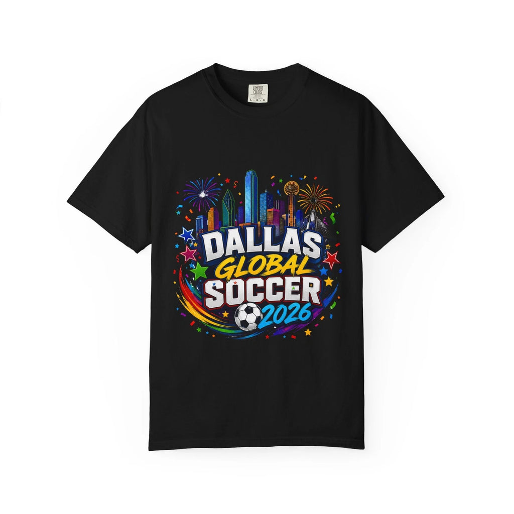 Dallas Global Soccer 2026 T-shirt | City Skyline Soccer Design
