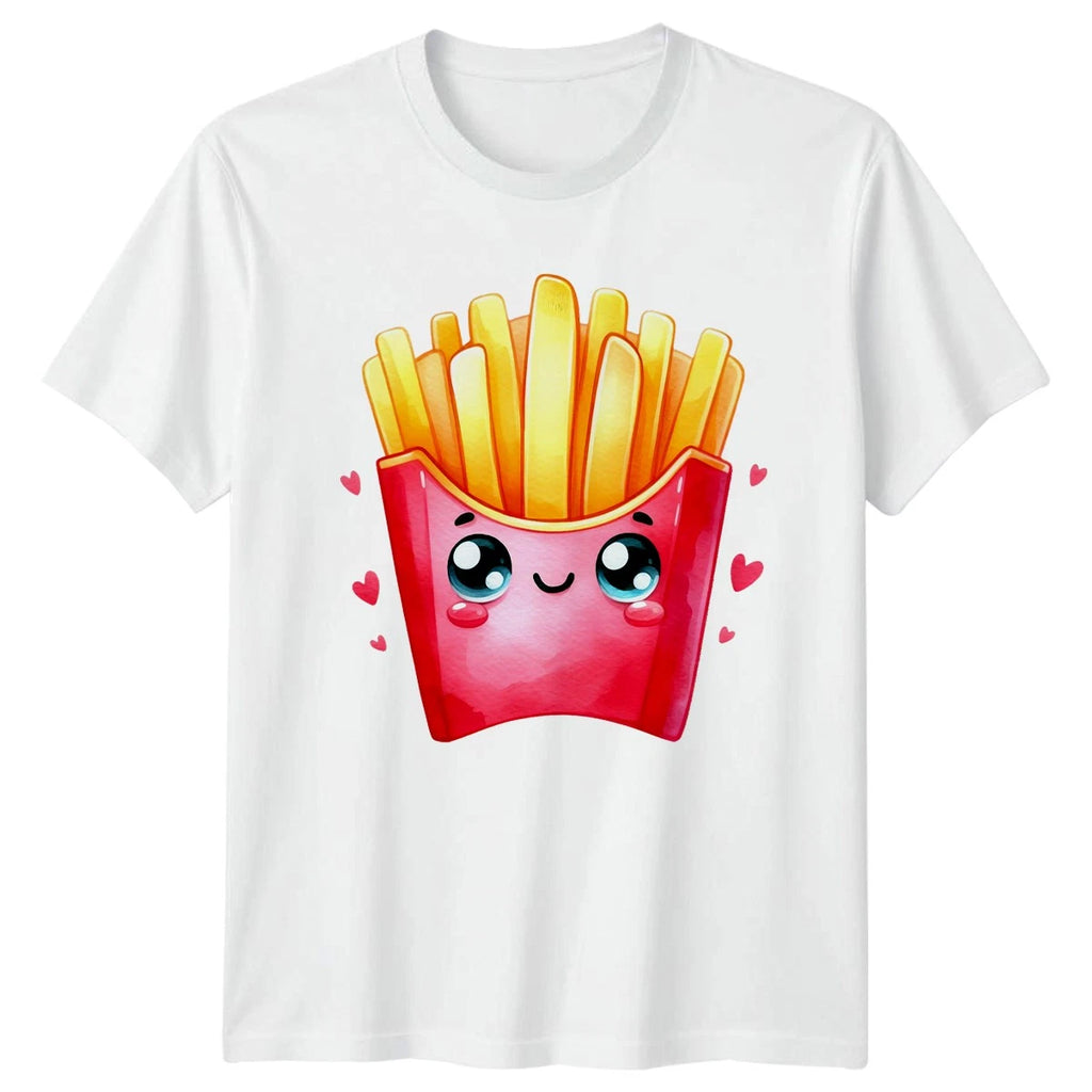 Cute Kawaii French Fries Love T-Shirt Kawaii Food Fast Food Birthday Gift
