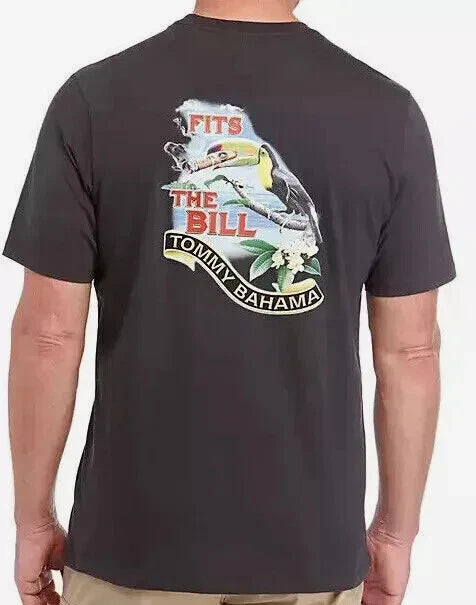 Tommy Bahama Men's T-Shirt -Tommy- BIRD LOVERS-Medium size Only-100% Cotton -