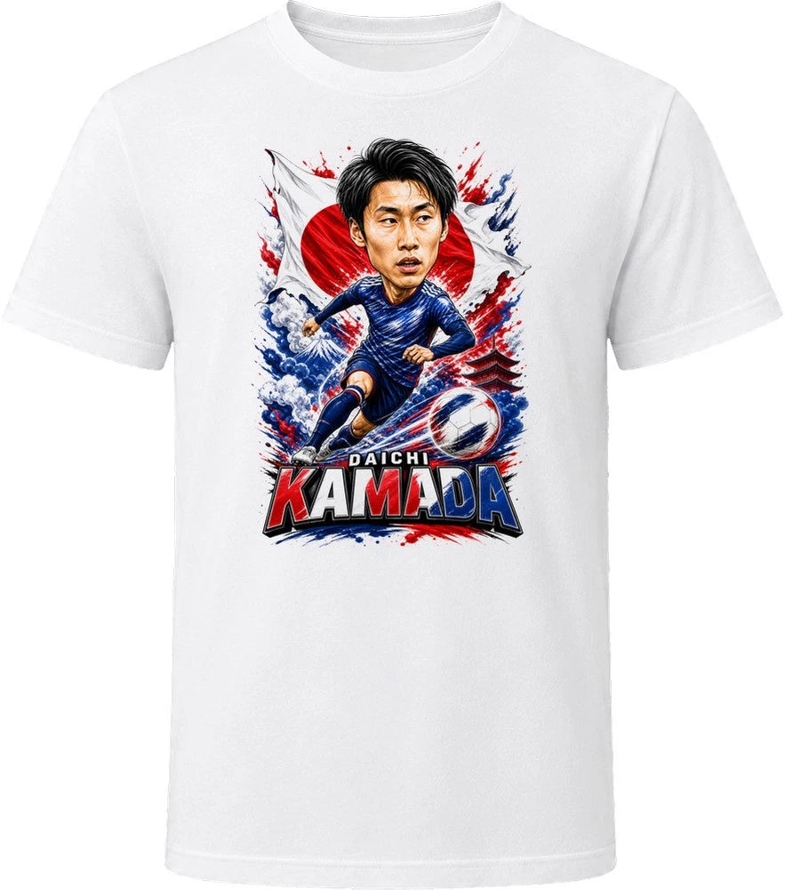 Daichi Kamada Japan Soccer Caricature 2026 World Cup T Shirt