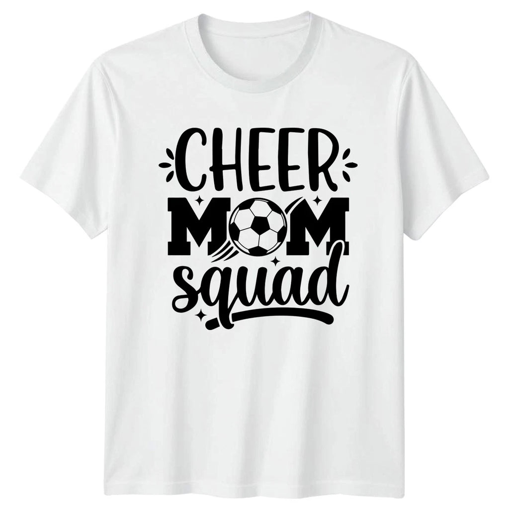 Cheer Mom Squad Womens T-Shirt Soccer Mom Soccer Mothers Day Gift For Her