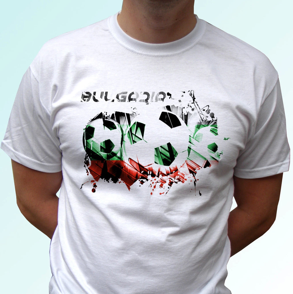 Bulgaria football flag white t shirt soccer style design mens womens kids baby