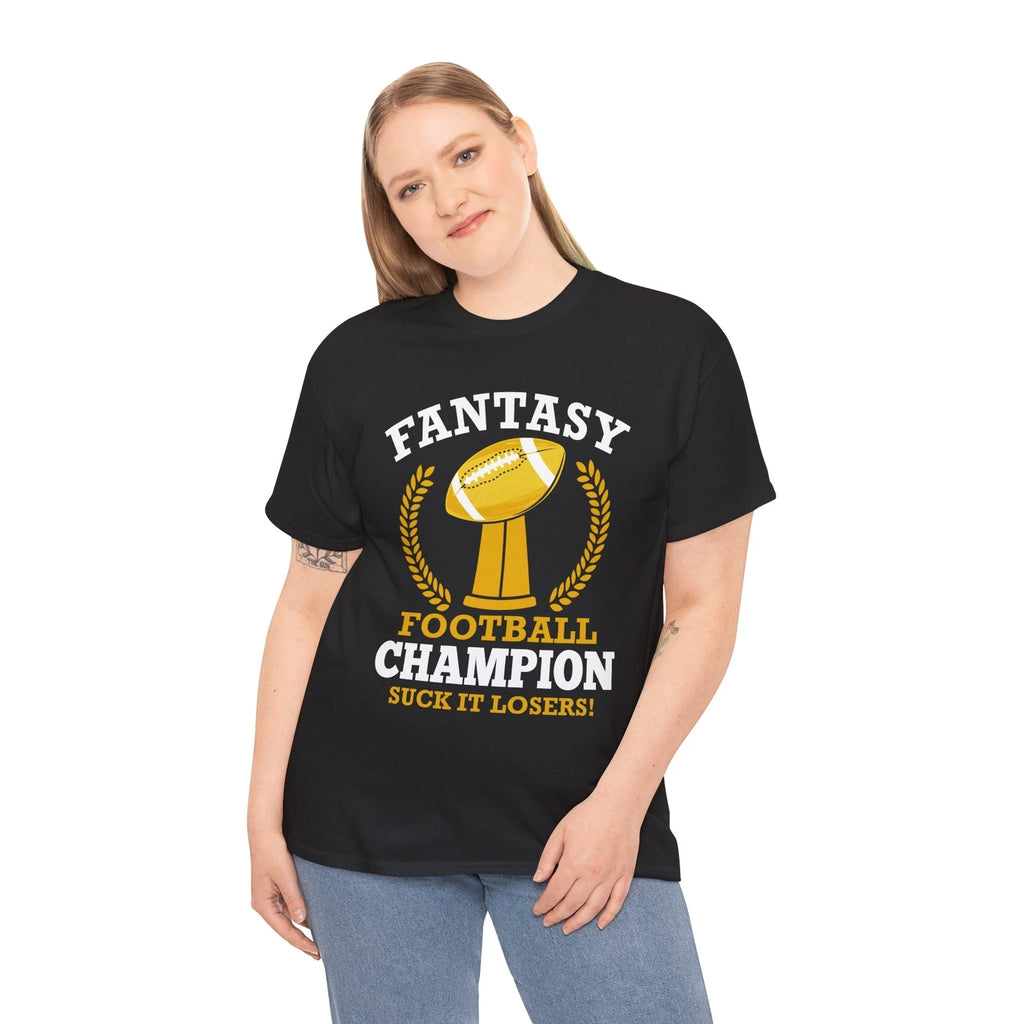 Fantasy Football Champion 1 T-Shirt - Sports Tee for Football Players & Coaches