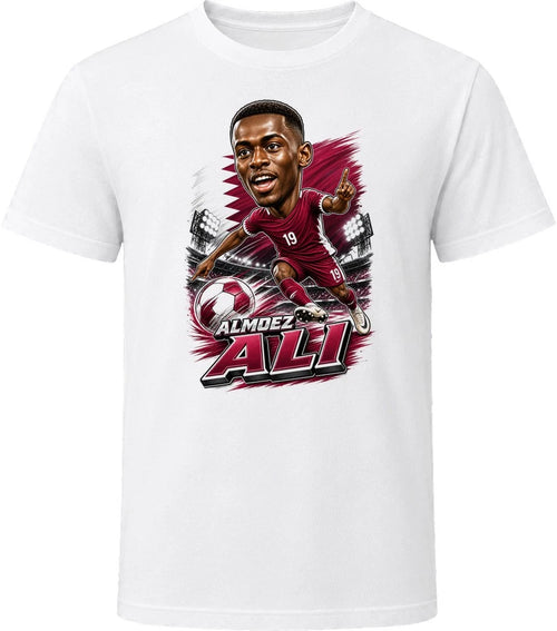 Almoez Ali, Qatar Caricature Soccer 2026 T Shirt